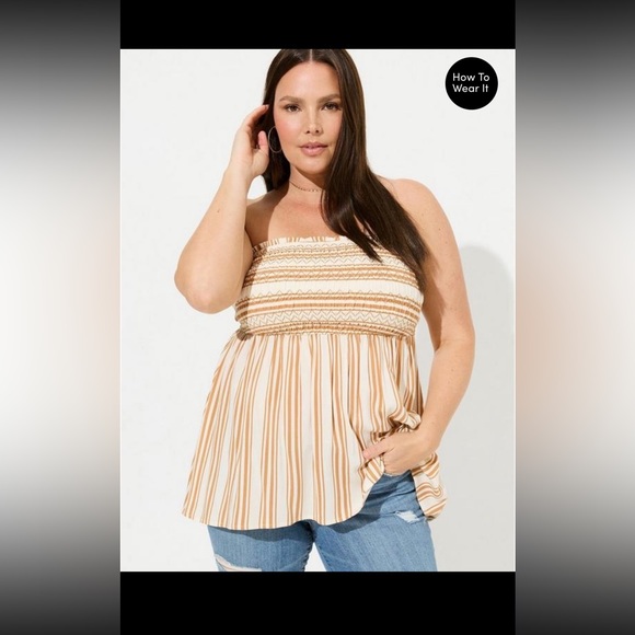 Torrid brand new strapless top size 0X - Picture 2 of 13